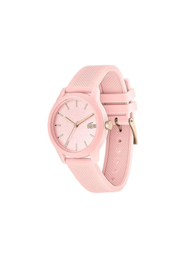 LACOSTE 12.12 Ladies Collection Analog Quartz Watch For Women With Pink Silicone Bracelet - 2001065